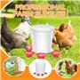 Abreuvoir pour Poules, 5 Pièce Abreuvoirs Automatiques Kit DIY Abreuvoir Poules Abreuvoir Poule avec scie à Trou de pour Poussin
