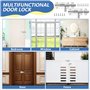 Targette en Acier Inoxydable,2 PCS Loquet Verrou de Porte avec Vis,Boulons de Verrouillage de Porte,Verrou Porte Coulissante,Tro