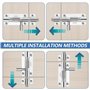 Targette en Acier Inoxydable,2 PCS Loquet Verrou de Porte avec Vis,Boulons de Verrouillage de Porte,Verrou Porte Coulissante,Tro