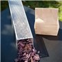 Tube Fumoir pour fumage au barbecue [FlaMagic ®] – 100% français & éco-responsable – boite de fumage + copeaux de bois recyclé s