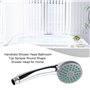 Pommeau de douche de rechange en plastique pour salle de bain - Universel - Haute pression - Fonction unique - Amovible - Portab