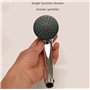 Pommeau de douche de rechange en plastique pour salle de bain - Universel - Haute pression - Fonction unique - Amovible - Portab
