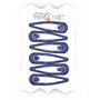 Lot de 12 élastiques à cheveux pour filles - 4 pinces - Bleu roi - Épaisseur : 4 mm