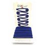 Lot de 12 élastiques à cheveux pour filles - 4 pinces - Bleu roi - Épaisseur : 4 mm
