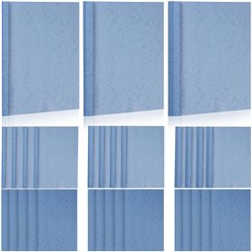 Lot de 15 chemises de reliure thermique A4 en PVC - 3 mm - 16 à 25 feuilles - 6 mm - 36 - 50 feuilles - 8 mm - 51 - 70 feuilles