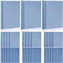 Lot de 15 chemises de reliure thermique A4 en PVC - 3 mm - 16 à 25 feuilles - 6 mm - 36 - 50 feuilles - 8 mm - 51 - 70 feuilles