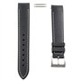 Bracelet en caoutchouc noir surpiqûre blanche pour montre Hamilton Khaki Air Chrono/Sub/King Scuba H600.745.100 20 mm