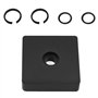 YIUKICUA Kit de bague de retenue pour clé à chocs 3/8 - Anneau de retenue d'impact noir - Anneaux de friction à impact - Outil d