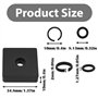 YIUKICUA Kit de bague de retenue pour clé à chocs 3/8 - Anneau de retenue d'impact noir - Anneaux de friction à impact - Outil d