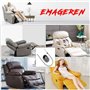 EMAGEREN Câble Canape en Alliage d'Aluminium 96cm Poignée Remplacement Inclinable Universelle Pièces de Rechange Fauteuil Instal
