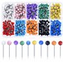 MINGZE 500 pièces Carte Tacks Push pins tête