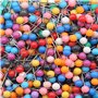 MINGZE 500 pièces Carte Tacks Push pins tête, Épingles et punaises, Carte de Voyage Push pins tête Pointe en Acier, 10 Couleurs 