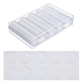 Lot de 100 capsules et 4 tailles en plastique EVA avec joint de protection