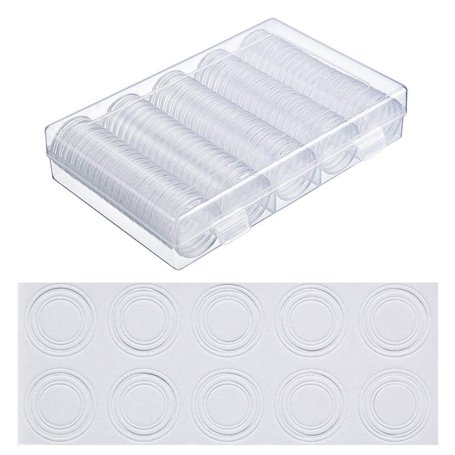 Lot de 100 capsules et 4 tailles en plastique EVA avec joint de protection