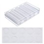 Lot de 100 capsules et 4 tailles en plastique EVA avec joint de protection