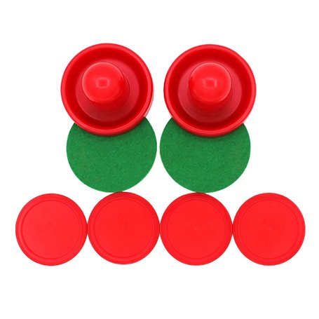 Poussoirs de Hockey pneumatique et palets de Hockey pneumatique - Accessoires de Rechange pour Tables de Jeu (2 attaquants + 4 p