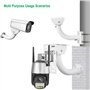 PCAORLEORS Support mural universel réglable pour caméra de surveillance CCTV / caméras IP / caméra dôme avec monture en forme de