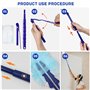 Lot de 30 plumeaux anti-poussière en microfibre avec poignée pour nettoyer la poussière, les cheveux, les voitures