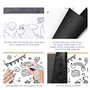100 Feuilles Papier carbone Noir Papier de Transfert de Tatouage Copieur Papier Calque Graphite Transfert Papier de copie carbon
