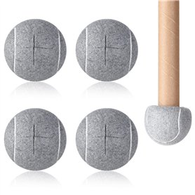 Balles de tennis prédécoupées pour Les Pieds et Le Sol des Meubles Déambulateurs Housse en Feutre Résistante et Durable Lot de 4