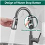 Pommeau Douche Robinet Cuisine 3 Modes Robinet Eau Adaptateur Robinet Eau Embout Cuisine Pommeau de Douche Pivotant Robinet Robi