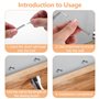 Clou Double Pointe, 500 Pièces Clou à Double Tête Clous Sans Couture à Double Tête Pour Plinthes Livré avec 5 Outils à Douilles 