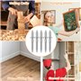 Clou Double Pointe, 500 Pièces Clou à Double Tête Clous Sans Couture à Double Tête Pour Plinthes Livré avec 5 Outils à Douilles 