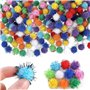 Lot de 2000 pompons pour bricolage