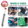 Pompe à dessouder avec mèche à dessouder, pompe à dessouder, boîtier en aluminium de qualité supérieure avec buse en silicone ré