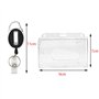Lot de 3 porte-badge avec clé rétractable - Porte-badge avec clip, porte-clé extensible - Mousqueton et clip de ceinture pour la