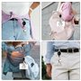 Lot de 3 porte-badge avec clé rétractable - Porte-badge avec clip, porte-clé extensible - Mousqueton et clip de ceinture pour la
