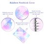 2 Pcs Couverture de Reliure A5 à 6 Anneaux Couverture de Protection pour Carnet de Notes A5 PVC Souple Transparent Rechargeable 