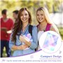 2 Pcs Couverture de Reliure A5 à 6 Anneaux Couverture de Protection pour Carnet de Notes A5 PVC Souple Transparent Rechargeable 