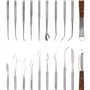 10 outils de sculpture à la cire en acier inoxydable à double extrémité pour sculpture et sculpture en argile,kit d'outils de br