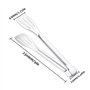 Dylan-EU 4 Pcs Pinces de Cuisine en Acier Inoxydable Dylan-EU Pince de Service Pince de Buffet pour la Barbecue, Salade, Grillad