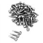 NUZAMAS Lot de 50 vis auto-perceuses en acier inoxydable 304 avec rondelle pour bois