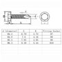 NUZAMAS Lot de 50 vis auto-perceuses en acier inoxydable 304 avec rondelle pour bois, métal 4,2 x 19 mm