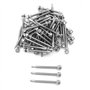 NUZAMAS Lot de 50 vis auto-perceuses en acier inoxydable 304 avec rondelle pour bois