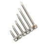NUZAMAS Lot de 50 vis auto-perceuses en acier inoxydable 304 avec rondelle pour bois, métal 5,5 x 60 mm
