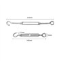 Lot de 8 crochets et œillets Nuzamas M6, C à O, compatibles avec tendeur à boucle, en acier inoxydable 304, kit de quincaillerie