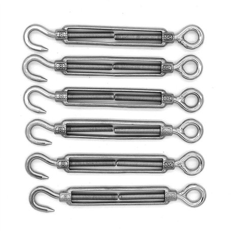 Lot de 6 crochets et œillets NUZAMAS M8