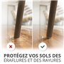 133 PCS Patins en Feutre Auto-Adhésifs X-Protector - Patins pour Meubles Marron et Beige - Patin Meuble - Patin Feutre Autocolla