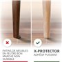 133 PCS Patins en Feutre Auto-Adhésifs X-Protector - Patins pour Meubles Marron et Beige - Patin Meuble - Patin Feutre Autocolla