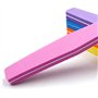 Lot de 12 blocs de ponçage à ongles en forme de losange et polissoir double face pour repousse-cuticules Rose 100/180