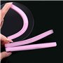 Lot de 12 blocs de ponçage à ongles en forme de losange et polissoir double face pour repousse-cuticules Rose 100/180