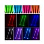 Ibiza light - 4 jeux de lumière avec 2 Lyres 2x10 W LMH250-RC - 2 Barres Ultraviolets LED-UVBAR6 - Soirée Fête Anniversaire Fluo