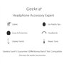 GEEKRIA Acrylic Omega Headphone Stand, Wh-1000XM4/Wh-1000XM3 Stand, Desk Display Hanger, Compatible with Audio-Technica, Sony, A