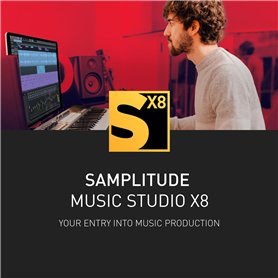 SAMPLITUDE Music Studio X8 - Entrée dans le monde de MAGIX Pro Audio | Logiciel audio | Programme musical | pour Windows 10/11 P