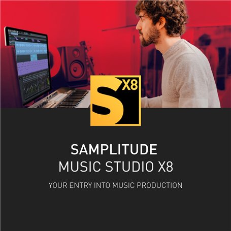SAMPLITUDE Music Studio X8 - Entrée dans le monde de MAGIX Pro Audio | Logiciel audio | Programme musical | pour Windows 10/11 P