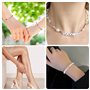 Carehabi 1400+ pièces Perles Lettres Kit, Perle Lettre pour Bracelet, Perles Alphabet Noir Blanc et Cœur Coloré avec Fil élastiq